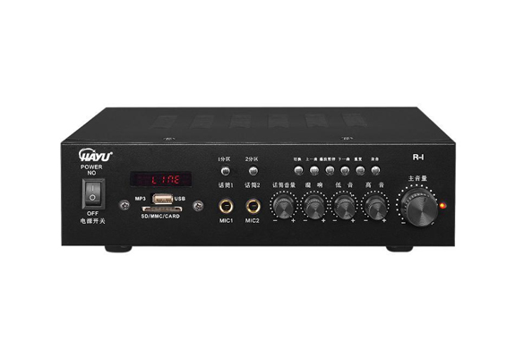 2分区MP3合并式广播功率放大器   R-1