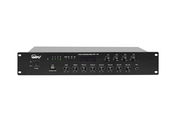 4分区可调音量MP3合并式广播功率放大器（130W） D21