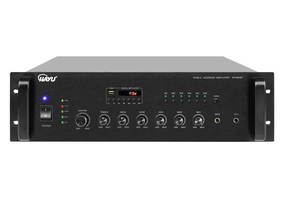 带6分区MP3广播功率放大器 HV-800F
