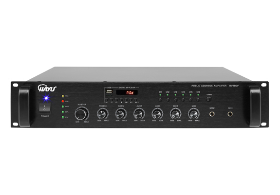 带6分区MP3广播功率放大器 HV-180F