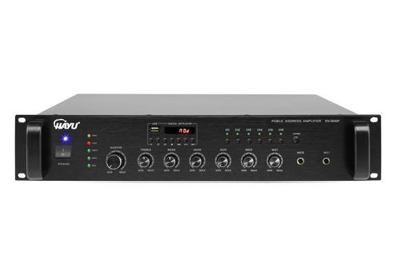 带6分区MP3广播功率放大器 HV-300F