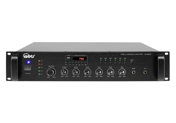 带6分区MP3广播功率放大器 HV-500F